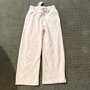 abercrombie kids Light Pink Heart Patch Sweatpants